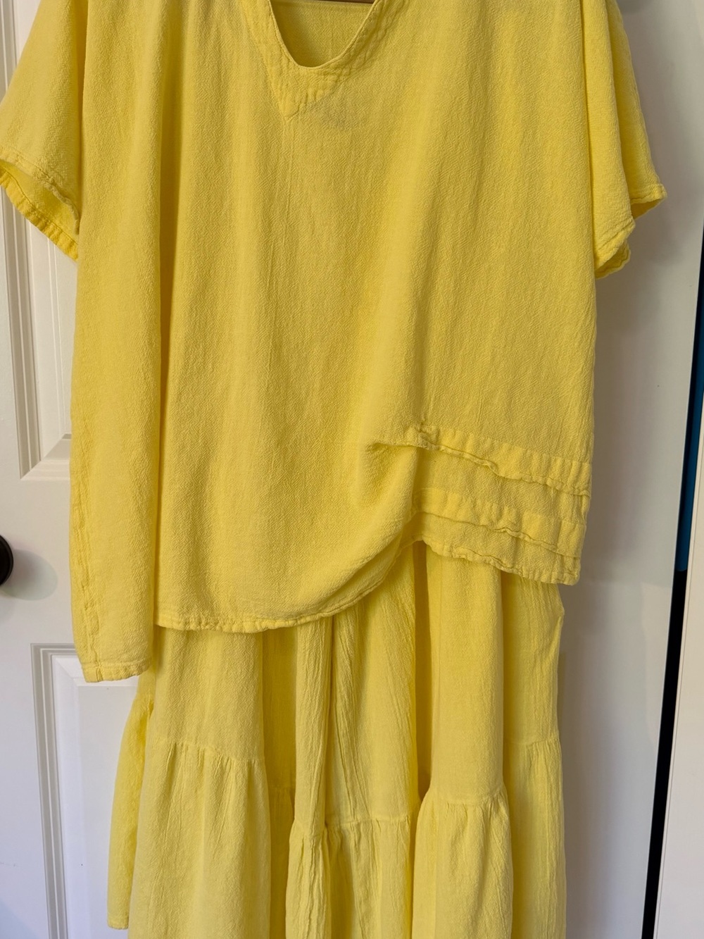 Oh My Gauze! Bright Yellow Lightweight Two-Piece Pantsuit - Picture 10 of 12